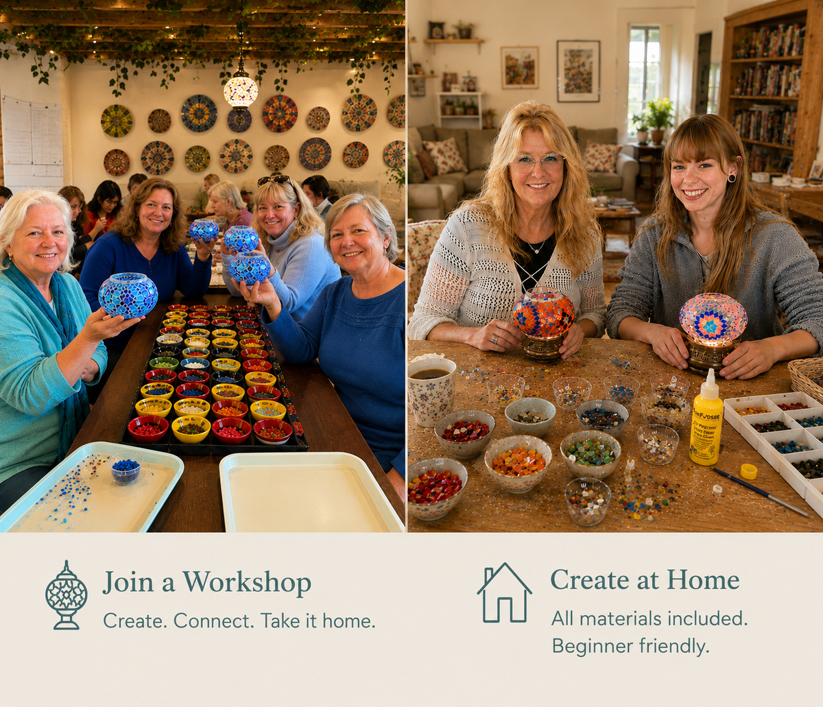Mosaic Lamp Kit vs. In-Person Workshop: Which Is Right for You?