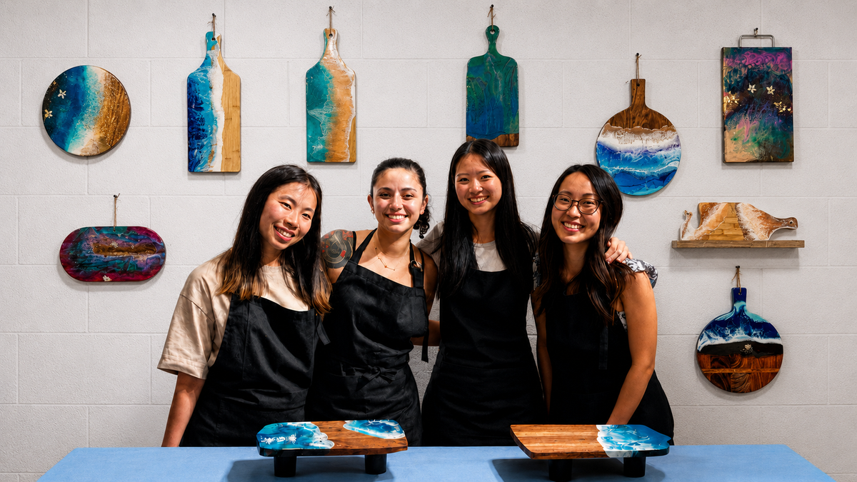 A UNIQUE RESIN ART WORKSHOP EXPERIENCE