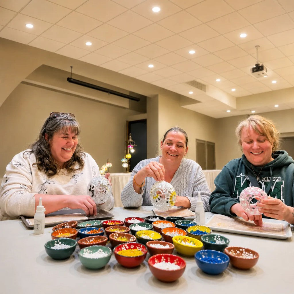 Mosaic lamp workshop