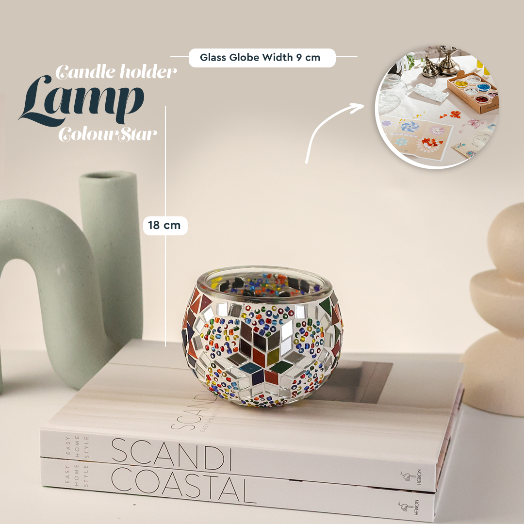 Candle Holder DIY Kit -- Colourstar pattern