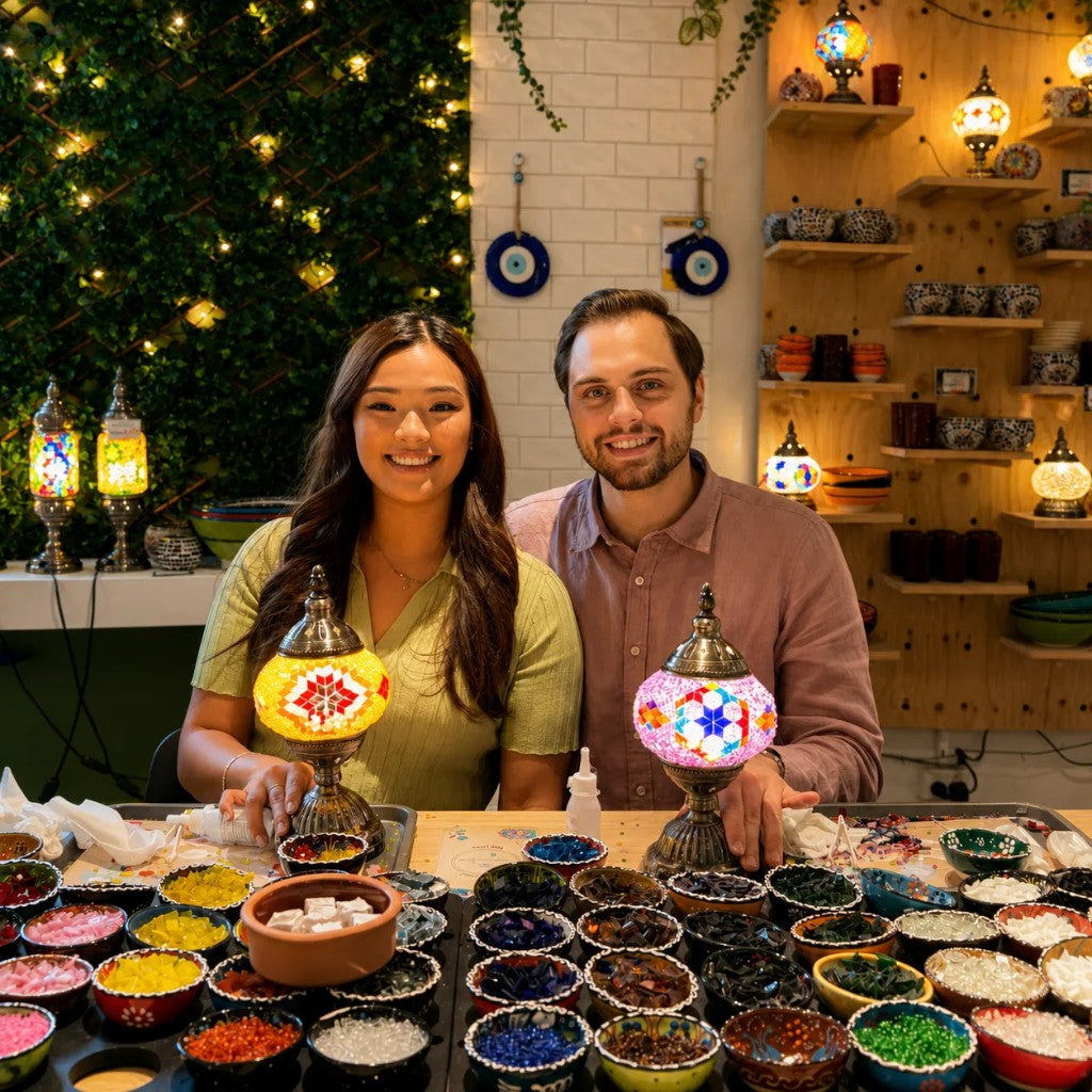 Mosaic lamp workshop